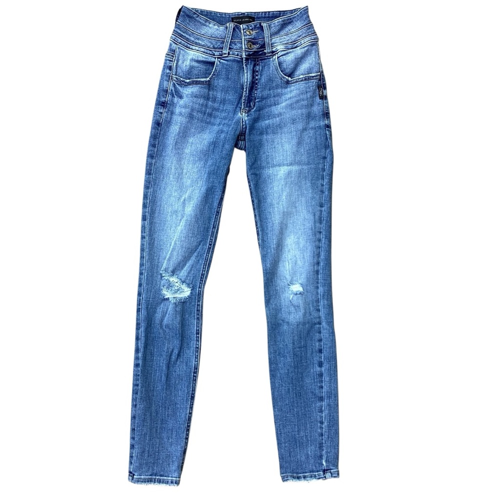 SILVER JEANS Avery Skinny Jeans 24x29 Hi-Rise